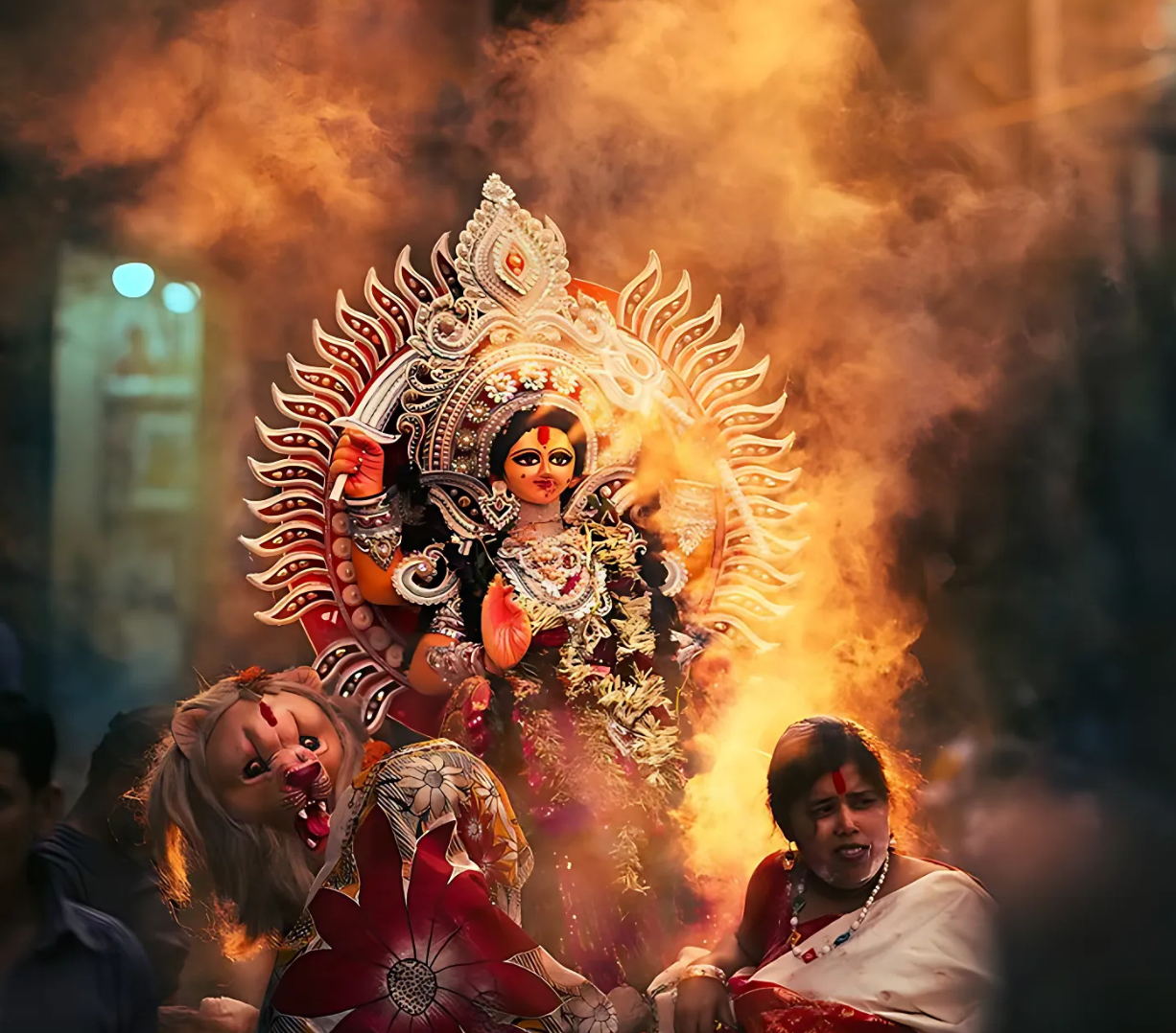 Durga pooja, Durga idol, Devi, Kaali devi