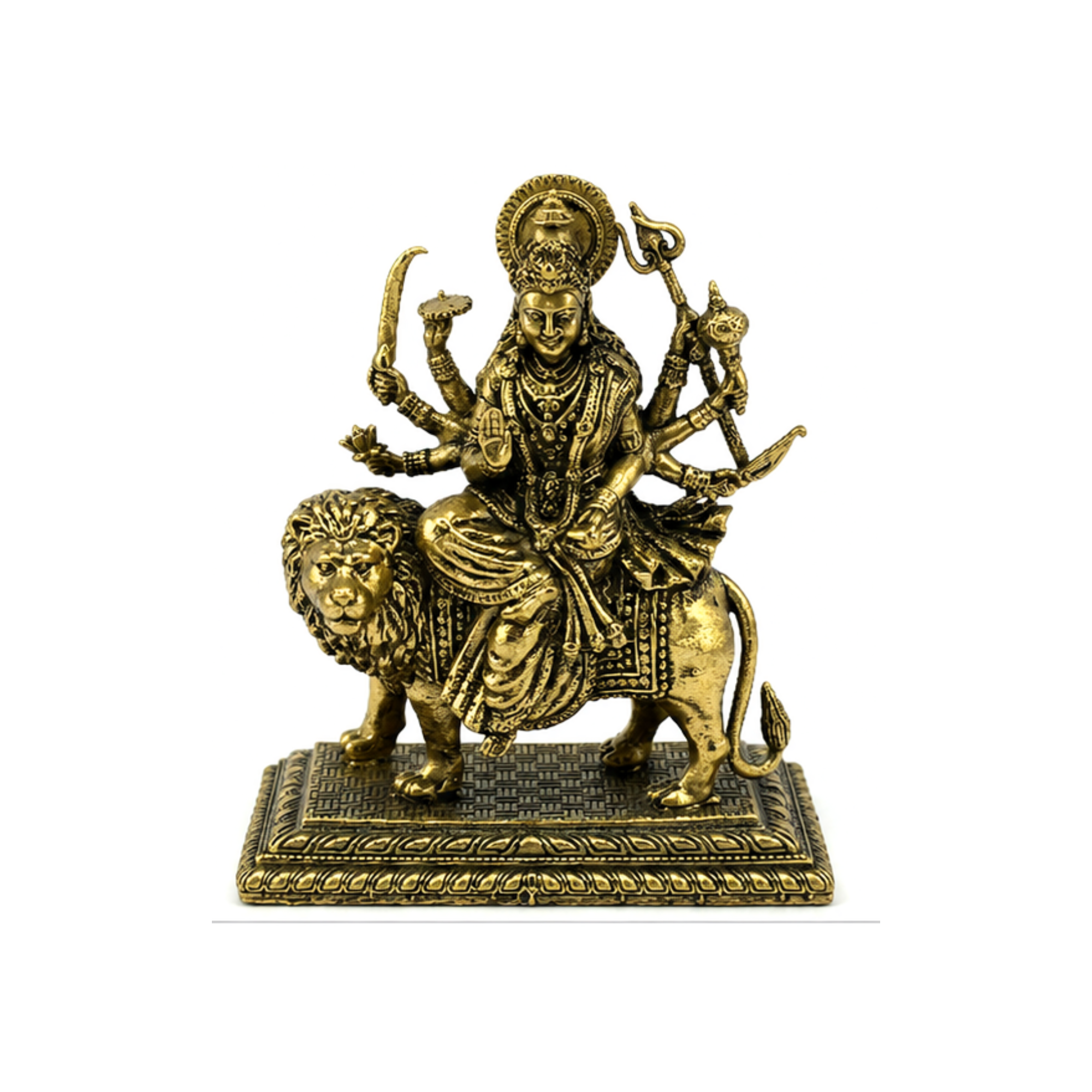 Panchaloha Durga Idol on Lion | Panchalogam Durga Maa Murti | Panchadhatu Durga Devi Statue
