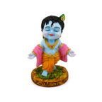 Small Bal Krishna Figurine | Krishna Idol for Car Dashboard Office Decor
