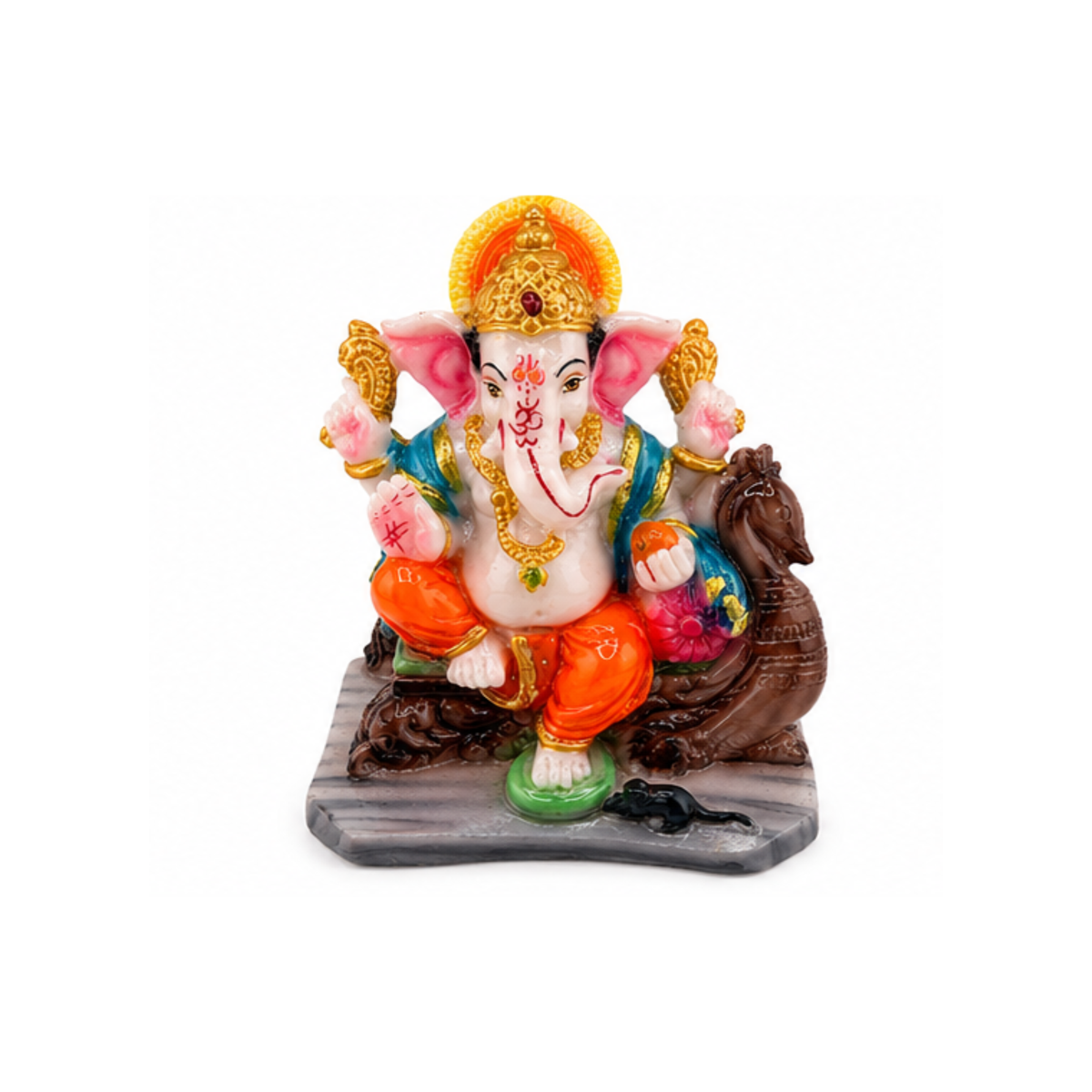 Small Ganesha Murti | Ganapati Idol for Puja Home Decor Car Dashboard