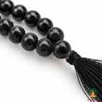 Black Tourmaline Beaded Necklace 6mm & 8mm | Natural Black Gemstone Mala | Protection & Grounding Jewelry | Meditation Necklace | Black Crystal Jewelry