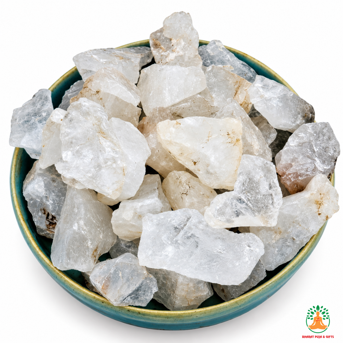 Clear Quartz Raw Crystals – Natural Rough Unpolished White Clear Quartz Stones | White Manifestation Healing and Meditation Crystals