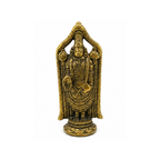 Brass Balaji Idol with Ornate Prabhavali | Brass Lord Vishnu Murti | Lord Venkateswara Statue