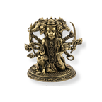 Panchadhatu Panchamukhi Kneeling Hanuman (Sitting on One Knee) Idol | Panchlogam Hanuman Murti | Premium Hanuman Statue