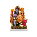 Shiva Parivar with Ganesha & Kartikeya | Lord Shiva Parvati Kartikeya Ganesha Murti | Shiva Pariwar Idol