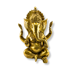 Brass Lord Ganesha Idol | Premium Ganapati Murti for Home Temple Puja Decor and Gifting | Lord Ganesha Statue