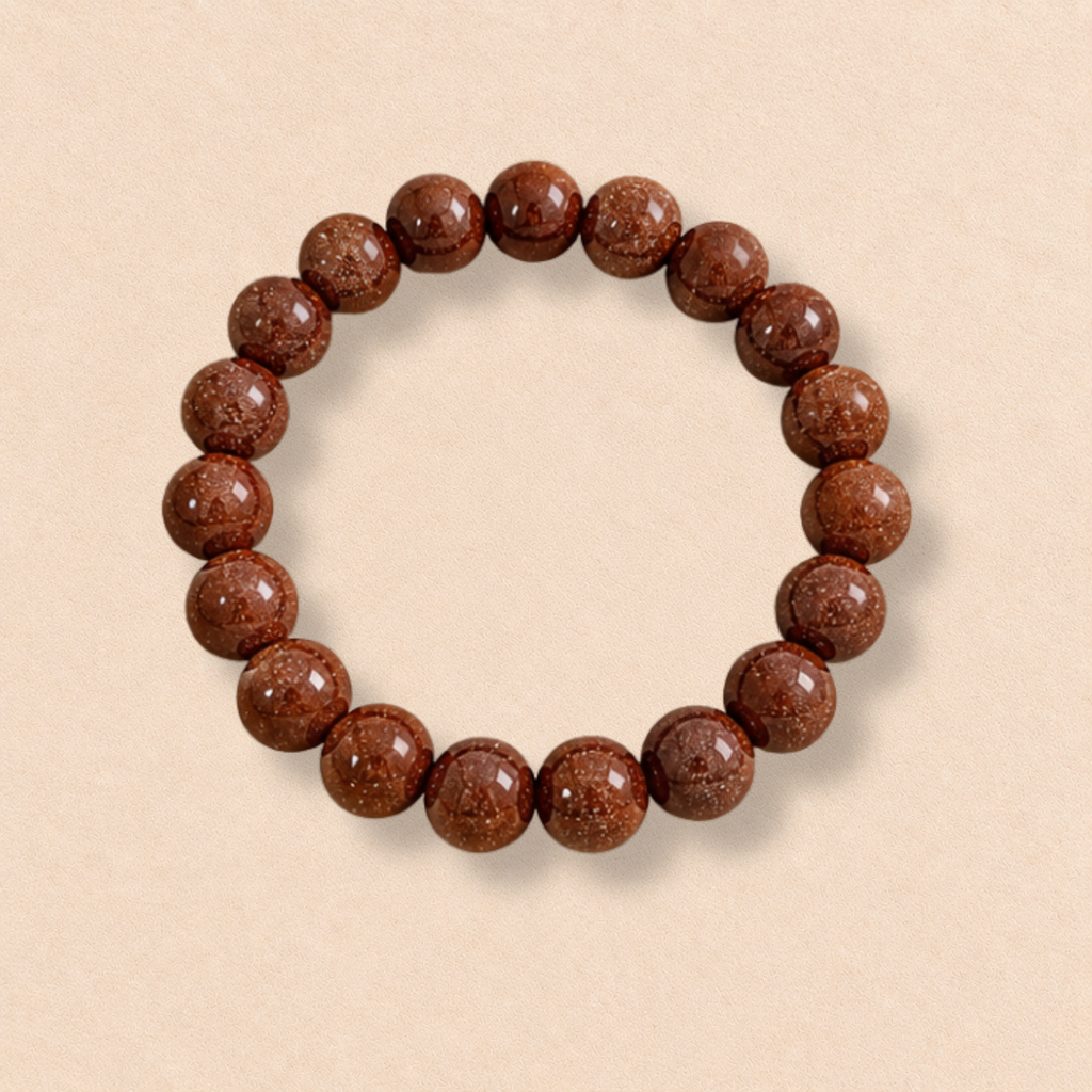 Red Goldstone Bracelet | Sparkling Brown Crystal Bracelet | Confidence & Motivation Jewelry | Positive Energy Bracelet | Spiritual Jewelry