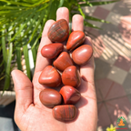 Natural Red Jasper Tumble Stones – Polished Red Gemstones | Manifestation Healing and Meditation Crystals