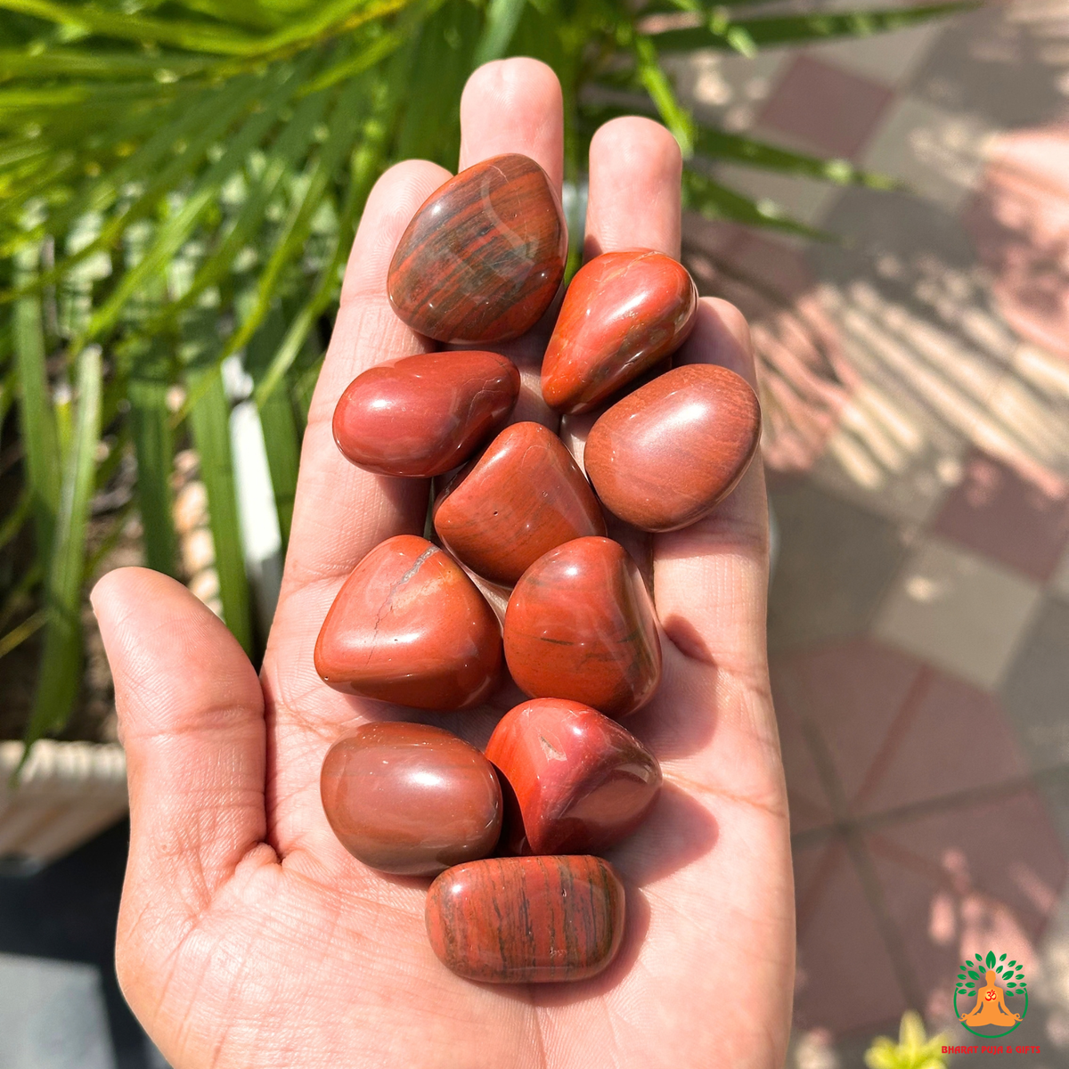 Natural Red Jasper Tumble Stones – Polished Red Gemstones | Manifestation Healing and Meditation Crystals