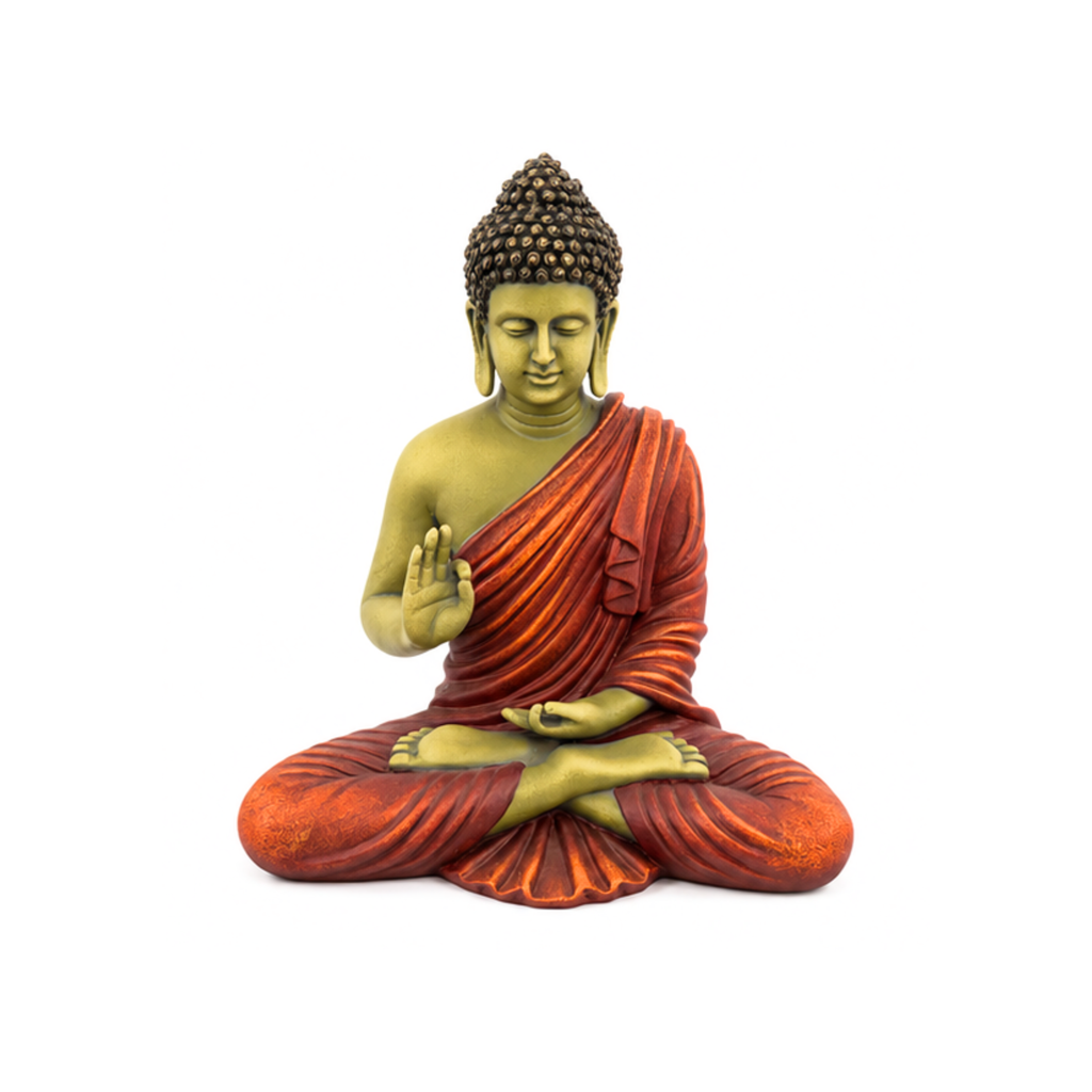 Meditating Buddha in Abhaya Mudra | Traditional Buddha Statue | Buddha Idol