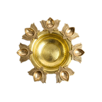 Brass Decorative Bowl with Hanging Bells | Traditional Urli Diya Bowl | Premium Diwali Decor