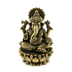 Panchadhatu Ganesha Idol with Mushak Sitting on Kamal | Panchalogam Ganesha Statue | Panchalogam Ganapati with Mouse Murti
