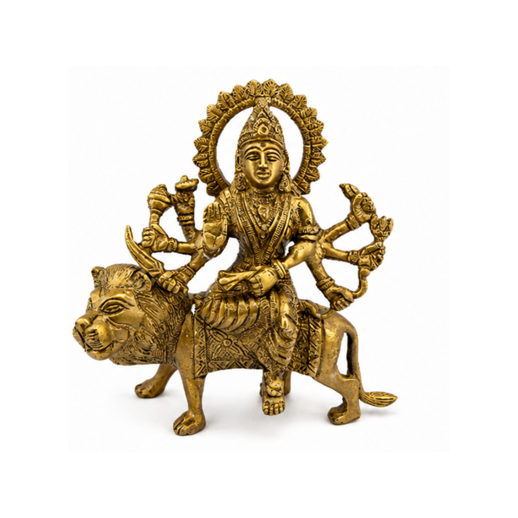 Brass Durga Devi Murti | Goddess Durga Maa Idol | Brass Durga Mata Statue
