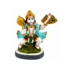 Small Hanuman Idol | Lord Hanuman with Gada & Mountain | Hanuman Holding Sanjeevani Mountain Murti