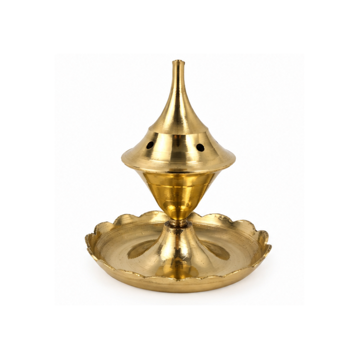 Brass Agarbatti Stand | Traditional Incense Holder with Base