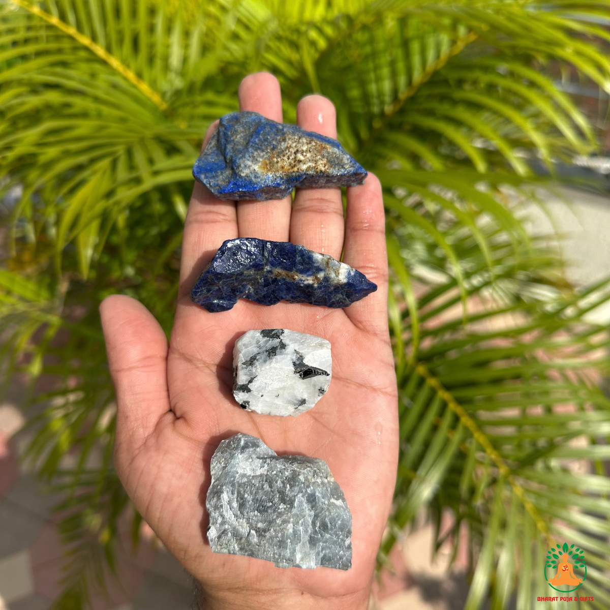 Intuition Wisdom Raw Stone Set | Lapis Lazuli Sodalite Labradorite Rainbow Moonstone Natural Crystal Set | Meditation Stones | Spiritual GIft