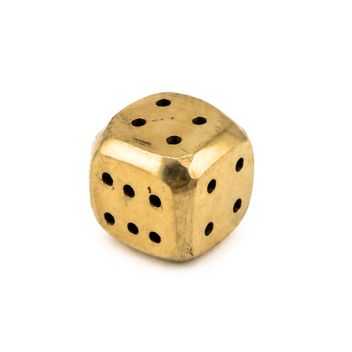 Brass Dice-Shaped Agarbatti Stand | Traditional Incense Holder | Brass Incense Stand