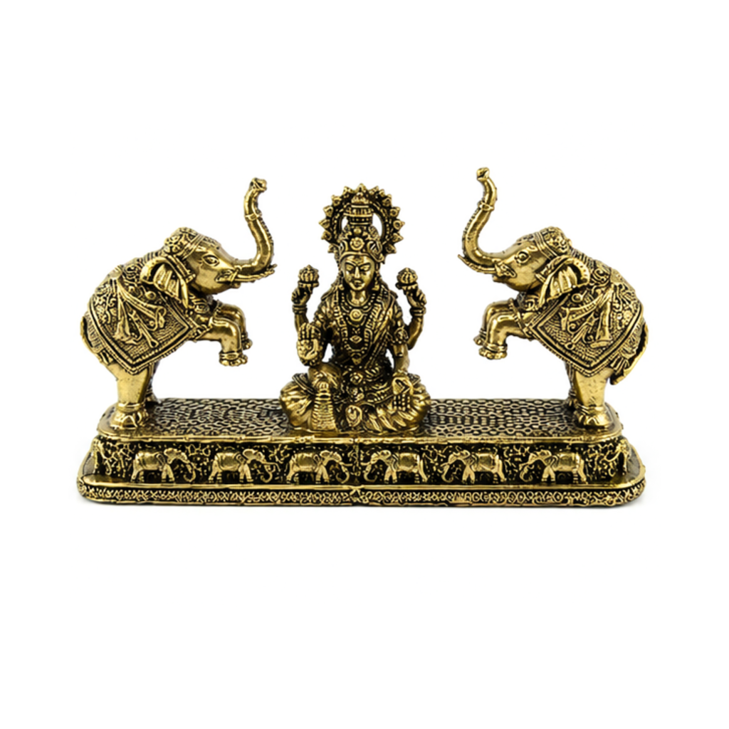 Panchadhatu Gajalakshmi Idol | Panchalogam Laxmi with Elephants Murti | Panchaloha Lakshmi Statue