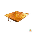 Pure Copper Hawan Kund with Handles | Handcrafted Copper Pooja Hawan Kund for Home, Temple, Rituals & Spiritual Gifting 🪔🙏