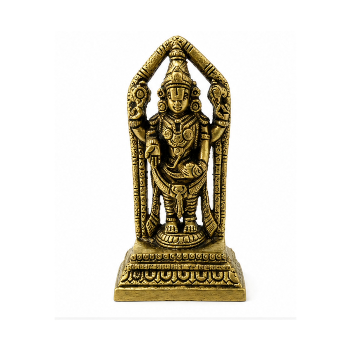 Brass Balaji Statue with Prabhavali | Lord Venkateswara Murti | Brass Balaji Idol | Lord Vishnu Murti