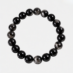 Natural Black Tourmaline Bracelet | Black Crystal Gemstone Bracelet | Grounding & Protection Jewelry | Meditation Bracelet | Gift for Men & Women
