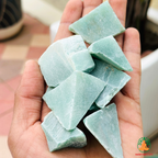 Green Aventurine Raw Crystals – Natural Rough Unpolished Green Aventurine Stones | Black Manifestation Healing and Meditation Crystals