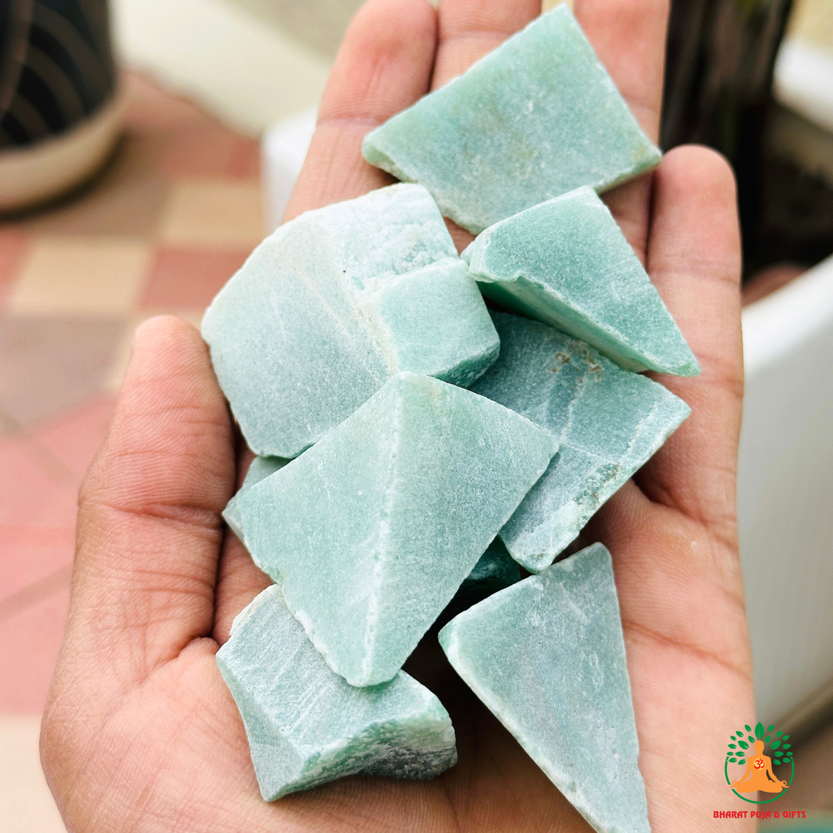 Green Aventurine Raw Crystals – Natural Rough Unpolished Green Aventurine Stones | Black Manifestation Healing and Meditation Crystals