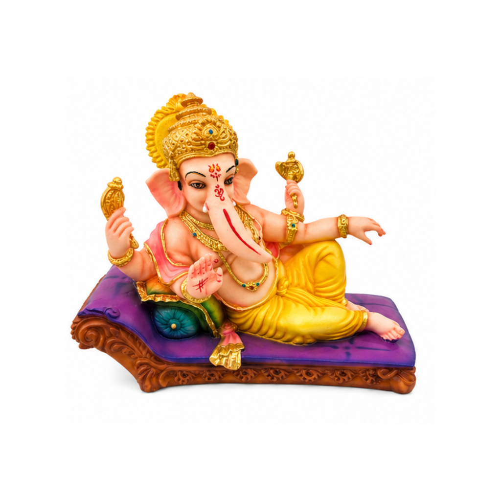 Ganesha Lying Down Murti | Ganapati Statue | Royal Ganesha Idol