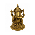 Brass Ganesha Murti | Lord Ganesha Sitting Idol | Brass Ganapati Statue