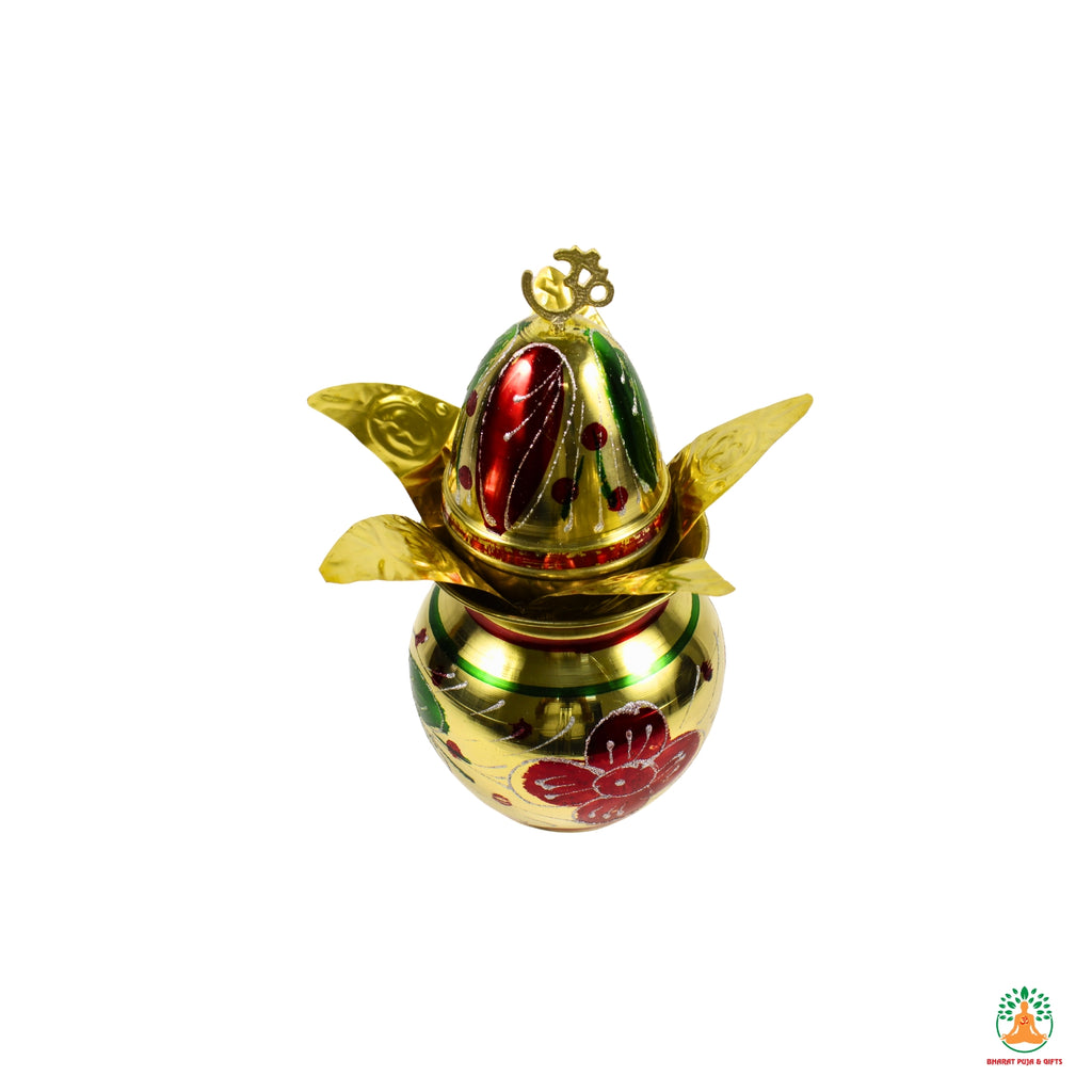 Small 5-Step Samai Diya | Mini Multi-Tier Oil Lamp for Puja, Aarti, Mandir, Home Temple, Festivals &amp; Spiritual Rituals