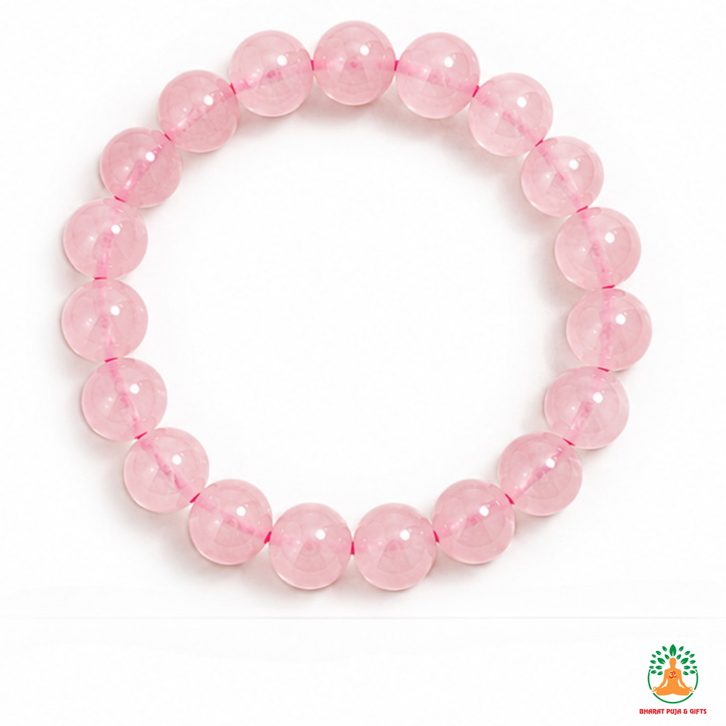 Natural Rose Quartz Bracelet | Pink Crystal Gemstone Bracelet | Love & Self Love Jewelry | Crystal Gemstone Bracelet | Gift for Women