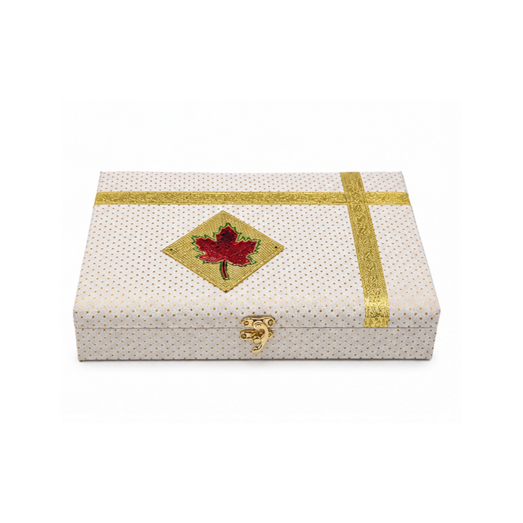 Royal Gold Embossed Dry Fruit | Decorative Gift Box