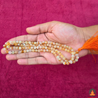 Natural Citrine Necklace | 13 Inch Golden Yellow Gemstone Mala | Prosperity & Abundance Jewelry | Meditation and Yoga Necklace | Orange Crystal Necklace