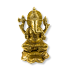 High Quality Brass Lord Ganesha Idol | Handcrafted Brass Ganpati Statue | Heavy Ganesha Murti