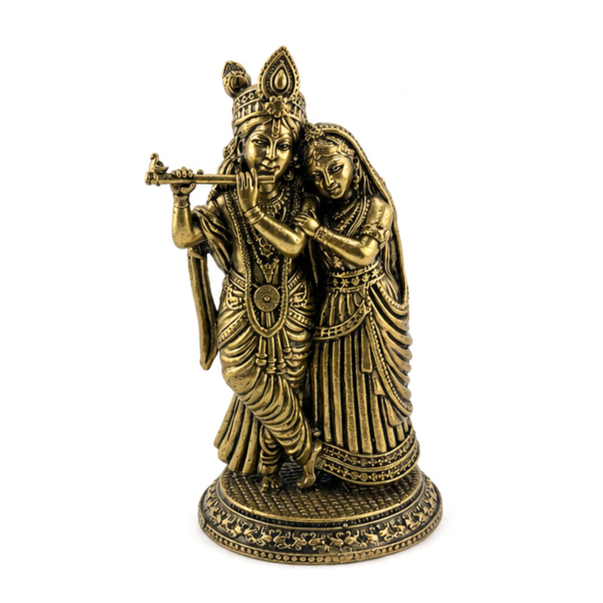 Panchadhatu Radha Krishna Idol | Panchaloha Radha Krishna Murti | Panchaloha Radha Krishna Statue