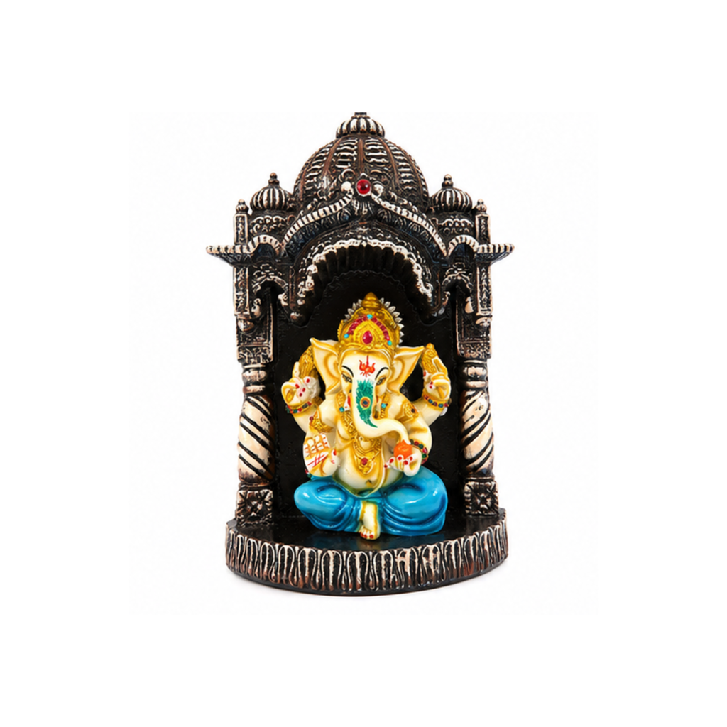 Ganesha Temple Wall Hanging | Traditional Ganpati Home Decor