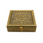Royal Antique Gold Rose Embossed Dry Fruit Gift Box