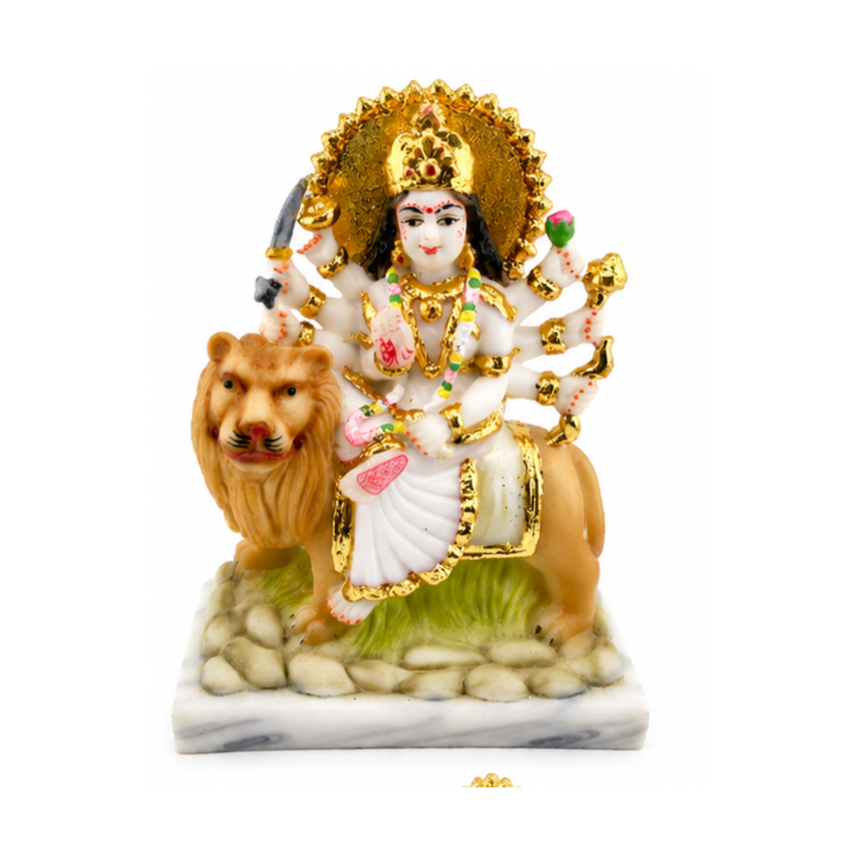 Goddess Durga On Lion Idol | Durga Devi Murti | Durga Mata Statue