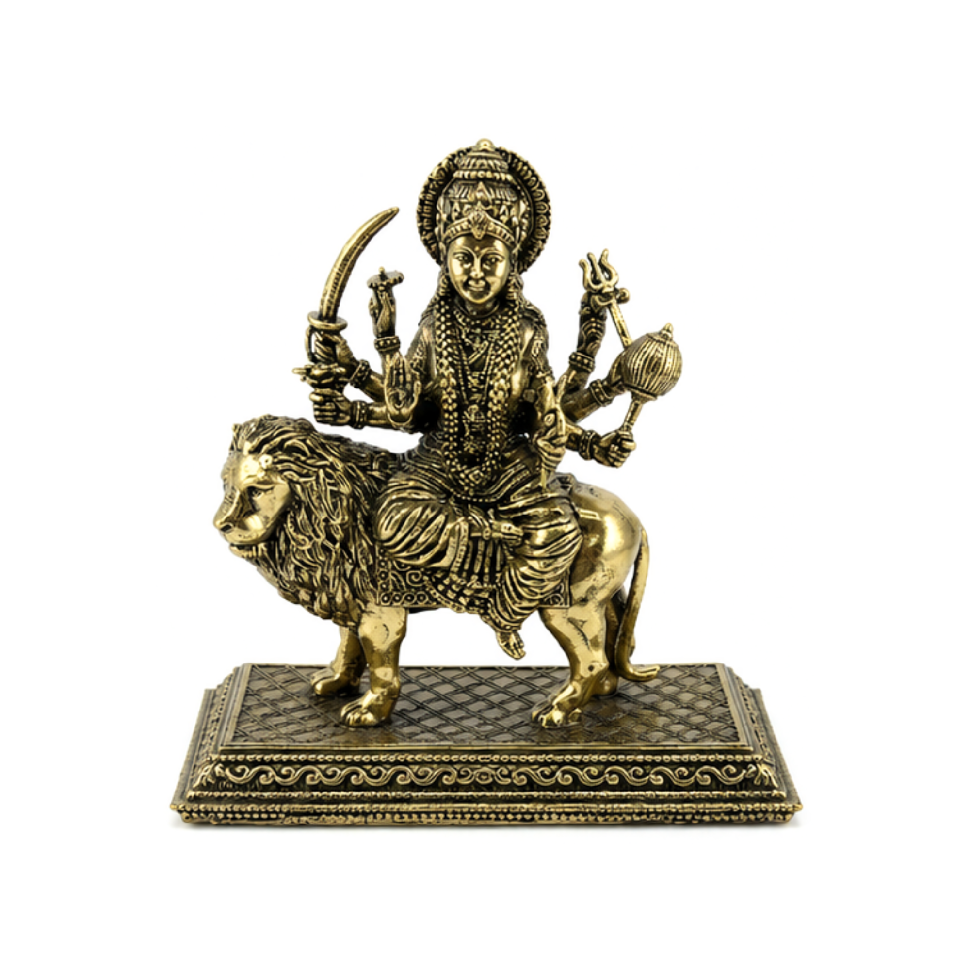 Panchaloha Durga Idol on Lion | Panchalogam Durga Maa Murti | Panchadhatu Durga Devi Statue