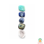 Intuition & Communication Tumble Stone Set – Polished Gemstones | Tumbled Crystals Set | Spiritual Gift | Manifestation and Meditation Crystals