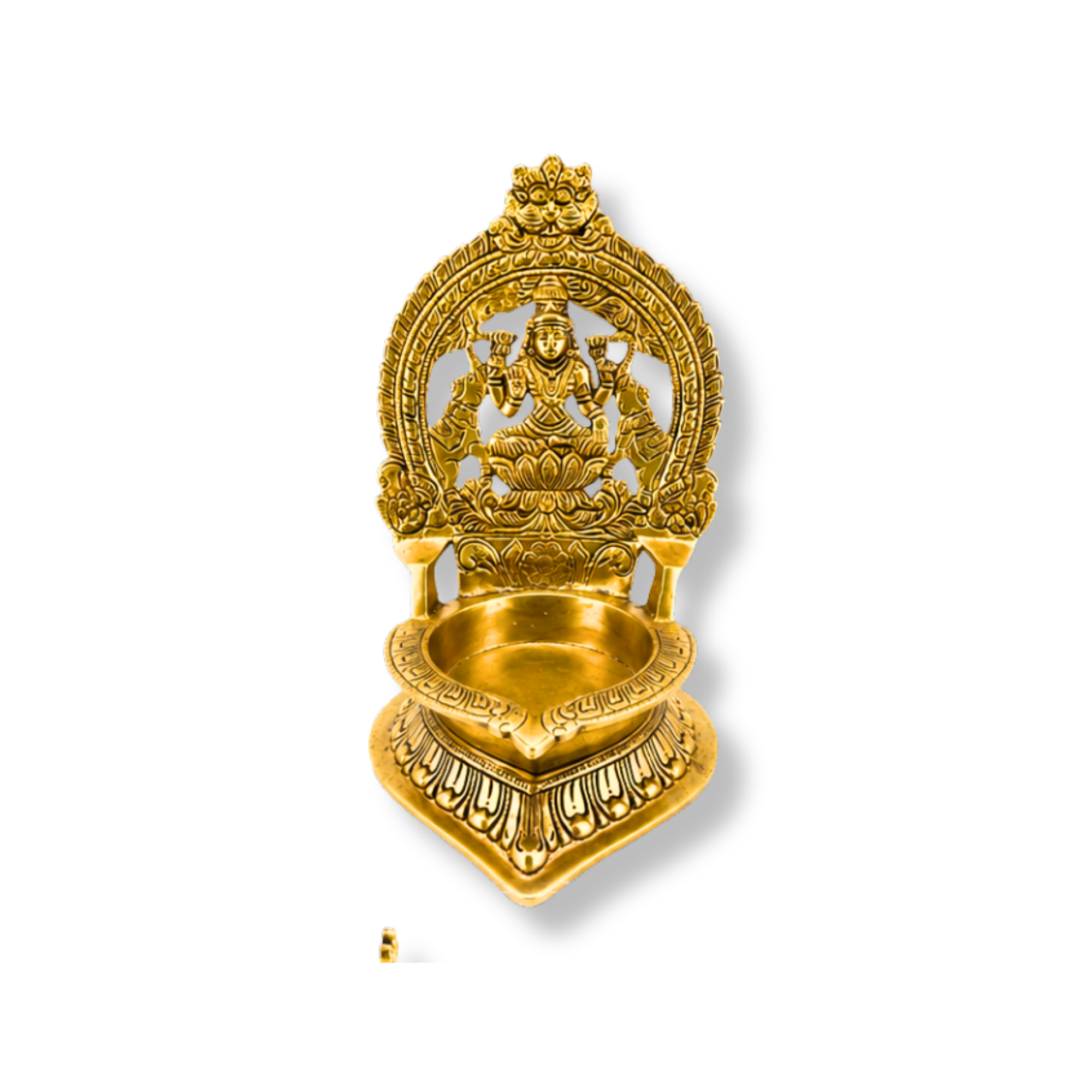 Brass Gajalakshmi Kamakshi Diya | Brass Kamakshi Vilakku | Brass Gajalakshmi Oil Lamp