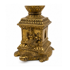 Brass Tulsi Kyara Diya | Brass Tulsi Kunda with Kurma (tortoise) Base Oil Lamp Incense Holder