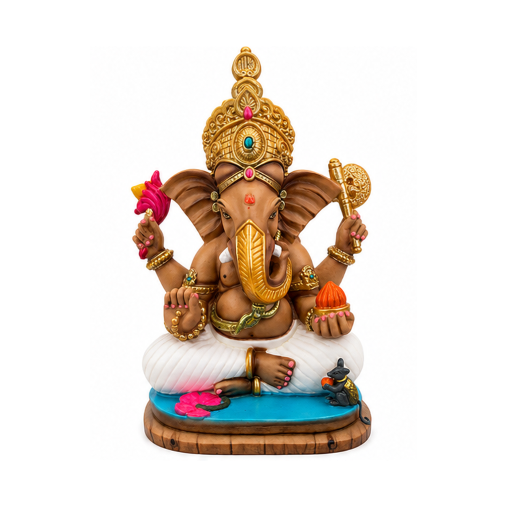 Elegant Sitting Ganesha | Ganesha Murti for Ganapati Puja and Ganesha Chaturthi