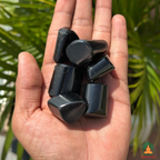 Black Tourmaline Tumble Stones – Polished Natural Black Gemstones | Manifestation Healing and Meditation Crystals