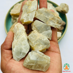 Moonstone Raw Crystals – Natural Rough Unpolished White Moonstone Stones | White Manifestation Healing and Meditation Crystals