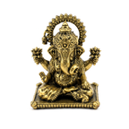 Panchadhatu Dagdusheth Halwai Ganesha with Halo Ring Idol | Panchaloha Ganesha Statue | Panchalogam Ganapati Murti