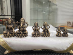 Brass Lakshmi Ganesha Idol Set – Hindu God Statues for Puja & Home Temple