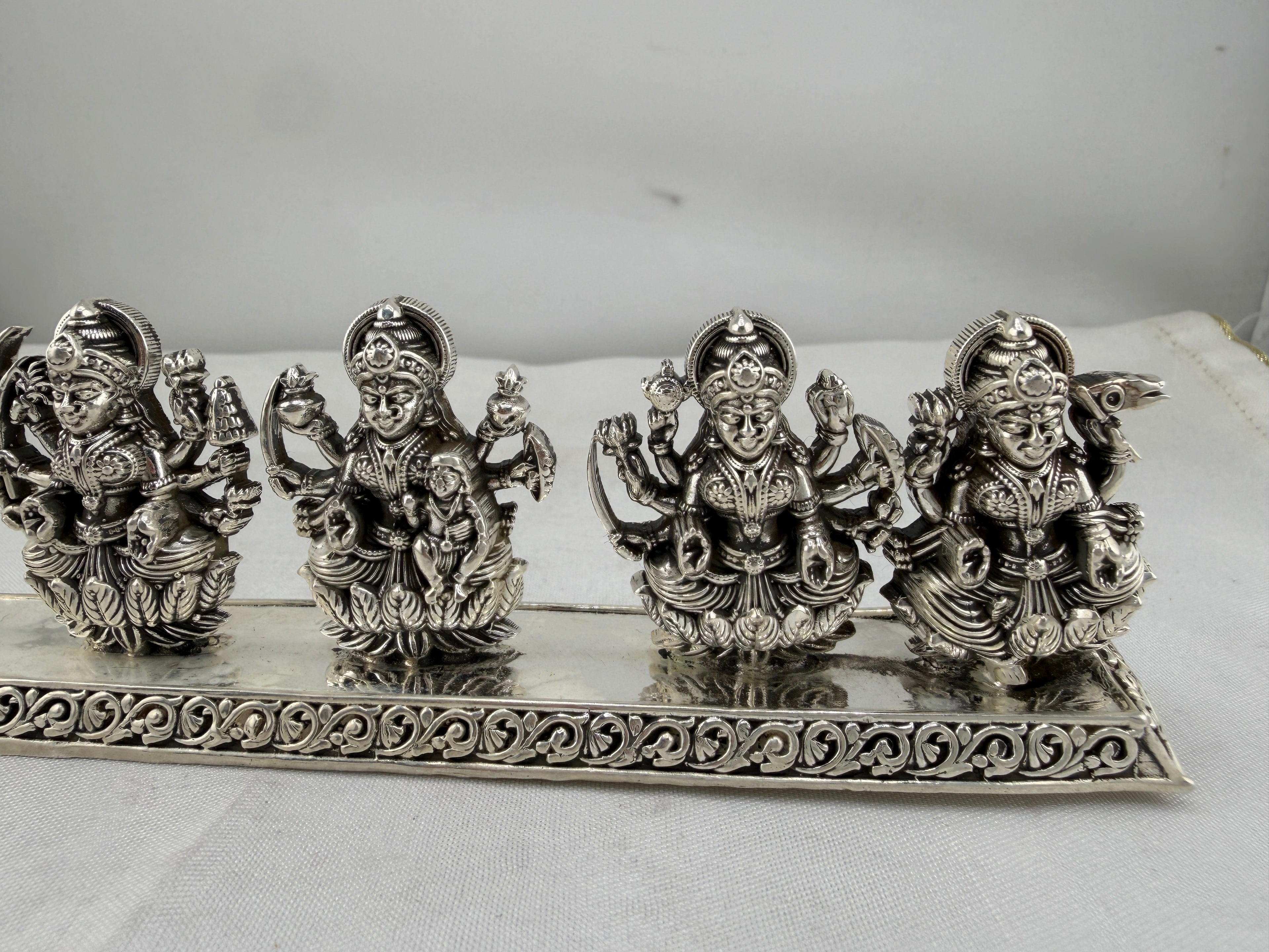 Silver Ashta Lakshmi Idol | 8 Forms of Lakshmi Statue | Eight Laxmi Murti