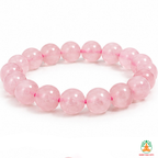 Natural Rose Quartz Bracelet | Pink Crystal Gemstone Bracelet | Love & Self Love Jewelry | Crystal Gemstone Bracelet | Gift for Women
