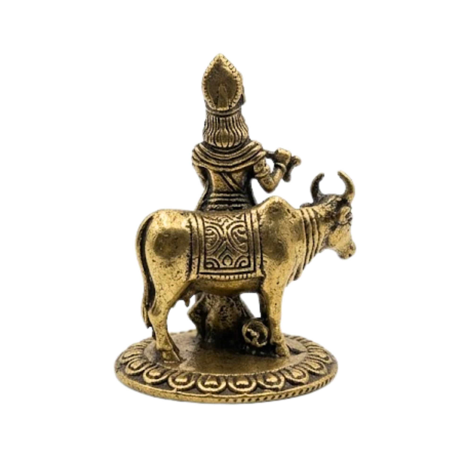 Panchadhatu Krishna with Cow Idol | Panchaloha Krishna with Cow Murti | Panchalogam Krishna with Cow Statue